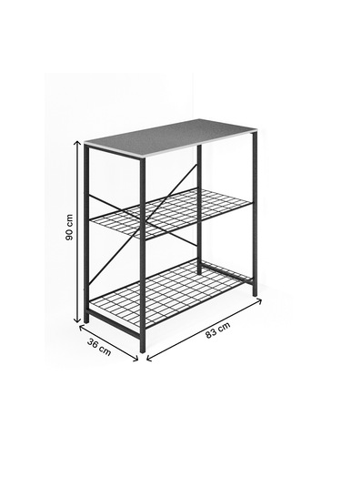 Çok Amaçlı Mutfak Rafı Bangosu Masa Geniş Çam 1439