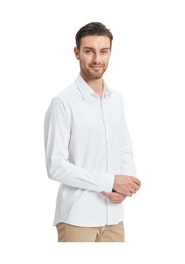 Gsstore Galatasaray Erkek Slim Fit Gömlek E241293 Beyaz