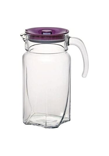 Paşabahçe 43544 Luna Mor Kapaklı Cam Sürahi 1700 CC