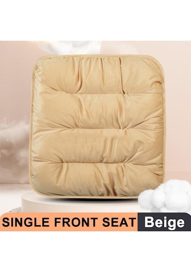 Bej Seametal Araba Koltuk Minderi Peluş Sürücü Koltuk Minderi Kaymaz Araçlar Ofis Koltuğu Ev Araba Pedi Koltuk Kılıfı