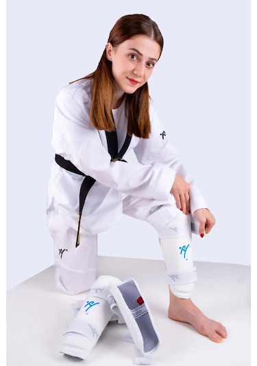 Haşado Taekwondo Kol Ve Kaval Koruyucu Takımı Beyaz