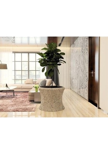 Nuano Consept Mango Serisi Uzun Saksı Koyu Gri 73x68