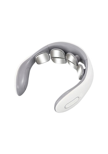 Novahub Boyun Isıtmalı Masaj Aleti Elektrikli Pluse Masaj Aleti Boyun Omuz Ağrısı Giderici Kadınlar Erkekler İçin Kasları Rahatlatır Beyaz