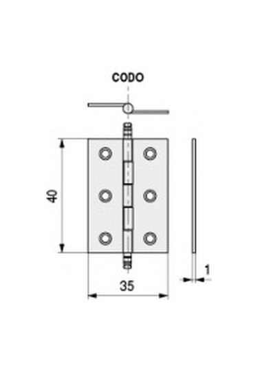 Dirsek - Mobilya Donanımı 60x50, Pirinç