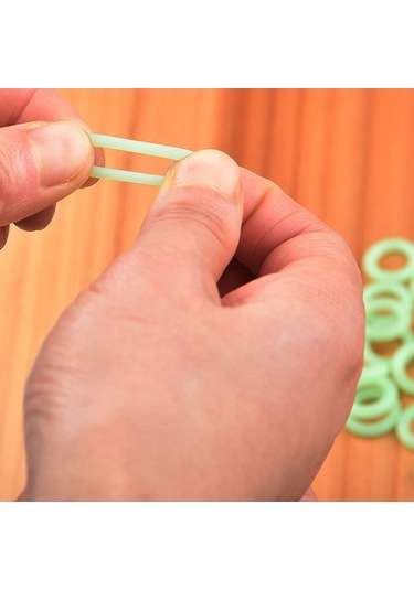 MSO Fosforlu O-Ring Halka Olta Balıkçılık Kamp Kamış Çivi Çadır 10 Adet