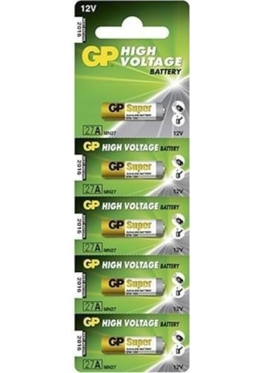 Gp 27a 2c5 12v Alkalin Pil 5 Li
