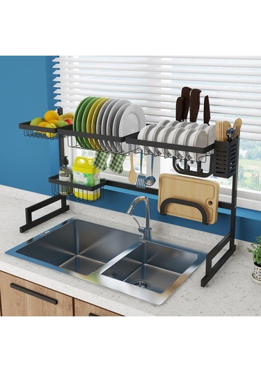 Cbtx Mutfak Malzemeleri Sofra Depolama Tezgah Organizatör Siyah