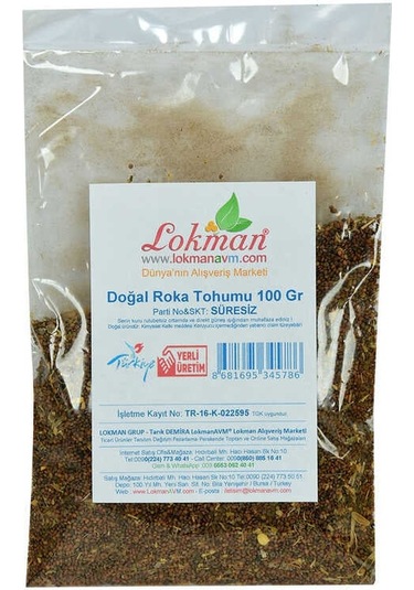 Doğal Roka Tohumu 100 Gr Paket Diğer