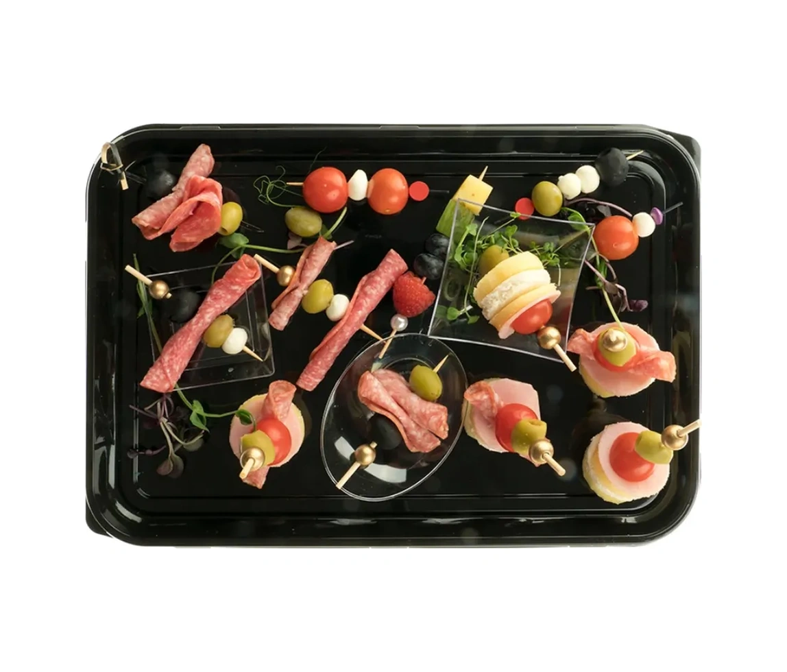 Almazpak Tek Kullanımlık Plastik Kokteyl Tepsis 5'li Paket 292781883 100 adet