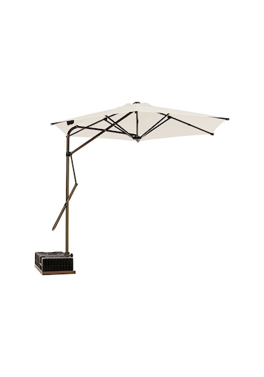 Sahra 250/6 Yandan Gövdeli Bahçe Şemsiyesi - Bej Bej