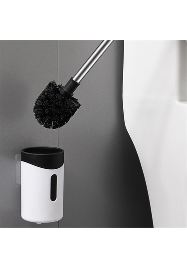 Tuvalet Fırçası Yumuşak Kaymaz Temizleme Fırçası Gri Gri