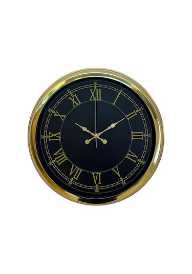 Büro Ev Ofis Hediyesi İçin 40cm Golden Tip Prestij Duvar Saati Diğer 02378372