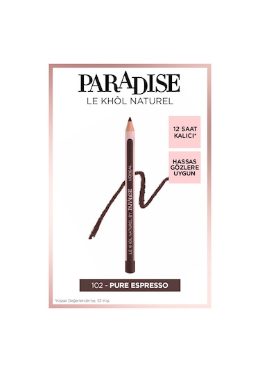 L'Oreal Paris Paradise Le Khol Göz Kalemi 102 Pure Espresso