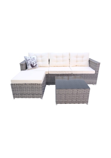 Savanna Rehome Rattan Puflu L Köşe Koltuk 708