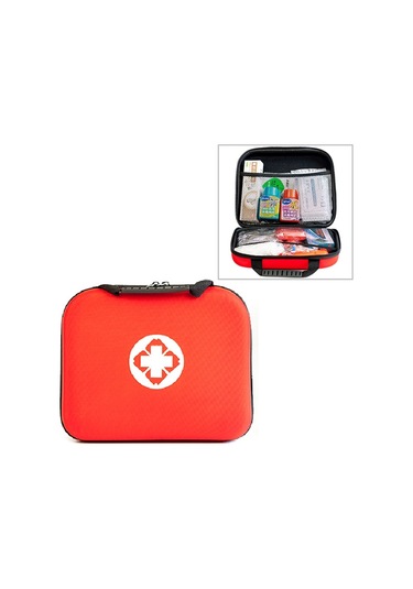 Sones Eva Taşınabilir Araba Ev Açık Hava Acil Durum Malzemeleri Kiti Hayatta Kalma Kurtarma Kutusu Kırmızı