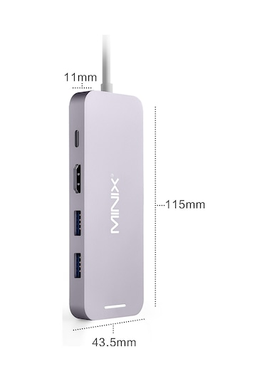 Minix Neo 240 GB SSD Harici Depolama ve Çoklu USB C Hub Port
