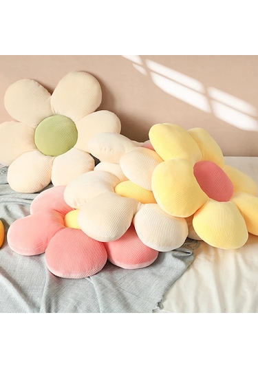 40cm Renkli Ayçiçeği Yastık, Petal Yastık, Doldurulmuş Oyuncak Diğer