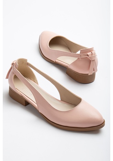 Volpen Cilt Kısa Topuk Ayakkabı Mint Yeşil Pudra