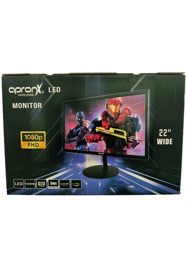 Apronx Apx-nw22 22" Led 1080p Vga+hdmi Monitor