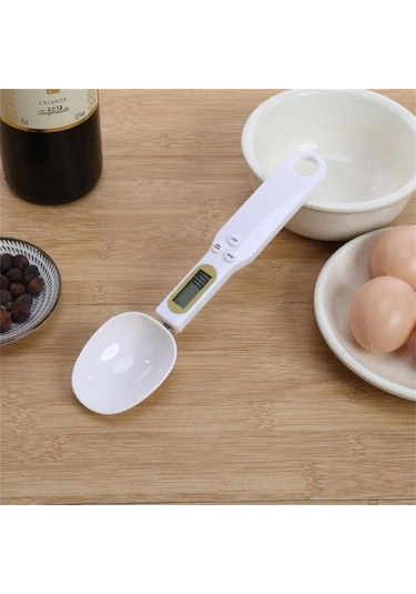 Siyah Büyük Mutfak Terazisi Sıhhi Çok Fonksiyonlu Plastik Mini Dijital Kaşık Ölçeği