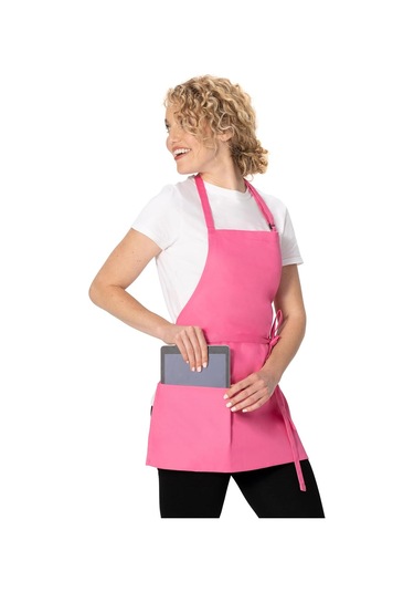 Unisex Üç Cepli Önlük Sıcak Pembe, Tek Beden Diğer