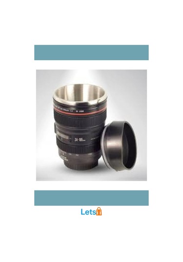 Şık Çelik Objektif Termos Kupa Bardak Çok Renkli