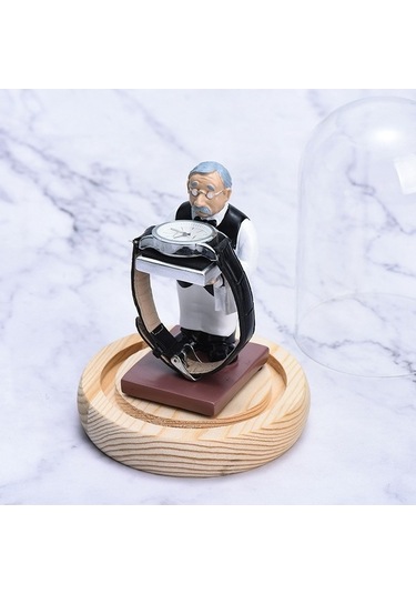 Tongxida Küçük Eski Butler + Siyah Kapak Saat Rafı, Dekoratif Süsler Standı