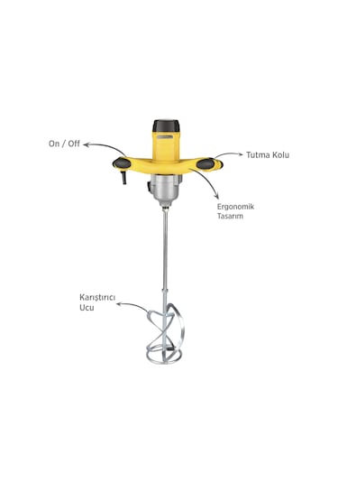 Rtrmax RTM396 Elektrikli Boya ve Harç Karıştırıcı 1800 W 140 mm