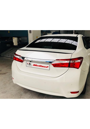 Toyota Corolla Uyumlu Bagaj Üstü Anatomik Spoiler Plastik Piano Black