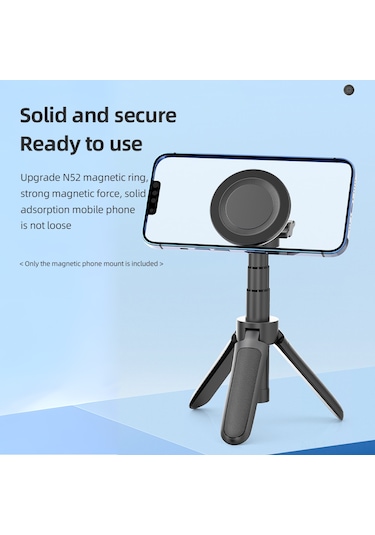 Vkemall İphone 15/14/13/12 Magsafe Uyumlu Alüminyum Manyetik Telefon Tutucu, 1/4 Vida Deligi İle