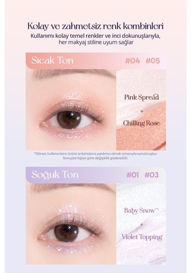 Işıltılı Ve Şeffaf Likit Glitter Clıo Moon Glass Liquid Glitter Sweet Cloud 04 Pink Spread 04