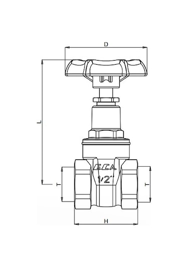 50 Adet Eca 1/2 Şiber Valf 601003001