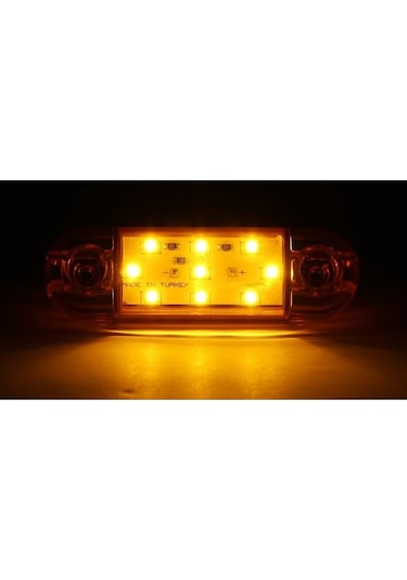 Ahmet Otomotiv 10 Adet Tombul Parmak Led Sarı 12v-24v