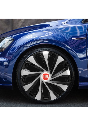 Fiat 15 Inc Jant Kapağı Renkli Kırılmaz /5810çiftfiat/