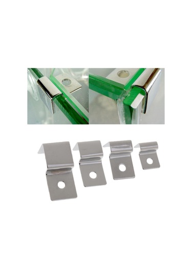 Homyl 4 Adet Paslanmaz Çelik Akvaryum Balık Tankı Cam Kapak