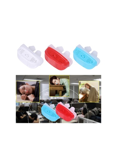 Hangfox Silikon Uyku Konfor Aleti: Burun Tıkanıklığı Ve Horlama Engeli Pil Dahil Değil Mavi