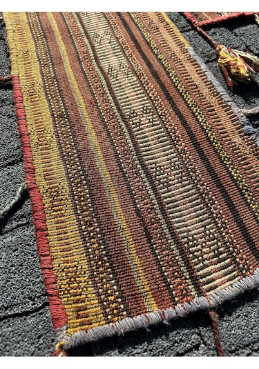 El Dokuması Kilim Kapılık 90 x 110 Yün Eski Özbek Tekkesi Kapılığı