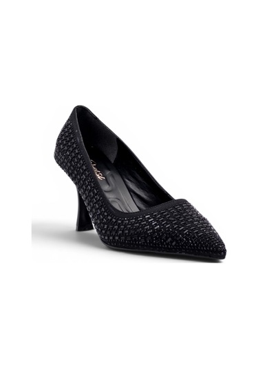 Su Perisi 3020 Taşlı Kadın Stiletto siyah
