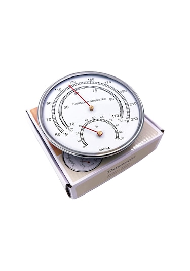 Yunboo Sauna Odası İçin Sıcaklık Ve Nem Ölçer - Yüksek Sıcaklığa Dayanıklı Büyük Ekranlı Termometre-higrometre