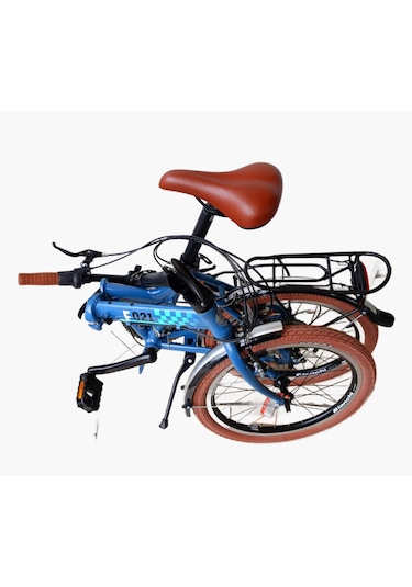 Bianchi F021 20 Jant Katlanır Bisiklet 38 Cm 21 Vites V Fren Koyu Gri Siyah - Kırmızı