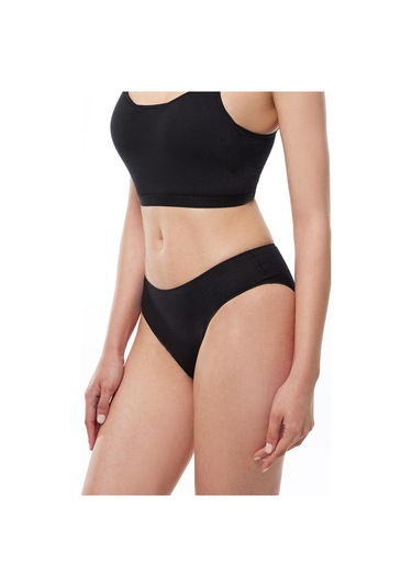 Malabadi Kadın Siyah 6 Lı Paket Modal Dar Kalıp Ara Bel Slip Külot 187 Siyah