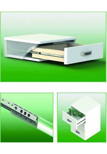 17 Mm Kalınlığında X 35 Cm Uzunluğunda Bilyalı Çekmece Rayı Vida