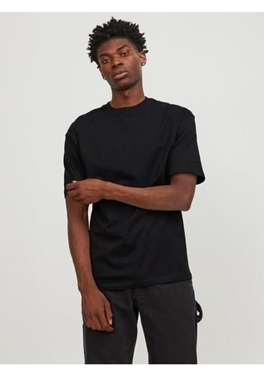 Jjebradley Tee Ss O-neck Noos Black-black Siyah