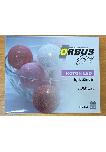 Orbus 10'lu 1.5mt Sarı Işık Pilli Yılbaşı Süsü