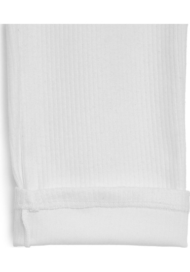 Beli Lastikli Ekru Kız Çocuk Eşofman Altı - Rahat Geniş Paça Kalın Kumaş 7-8-9-10-11-12-13-14 Yaş Ekru