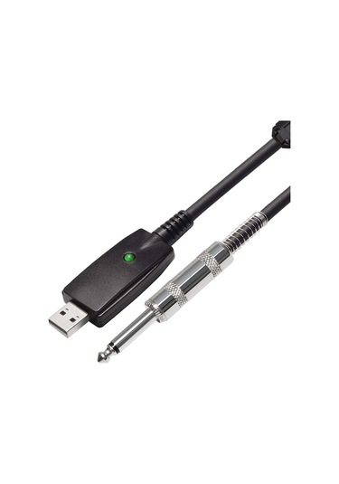 Maiyame Gitar Usb-audio Kablosu 2.8m - Usb'den 6.35mm'ye Dönüştürücü, 16bit 48khz, Windows Ve Macos Uyumlu, Plug & Play