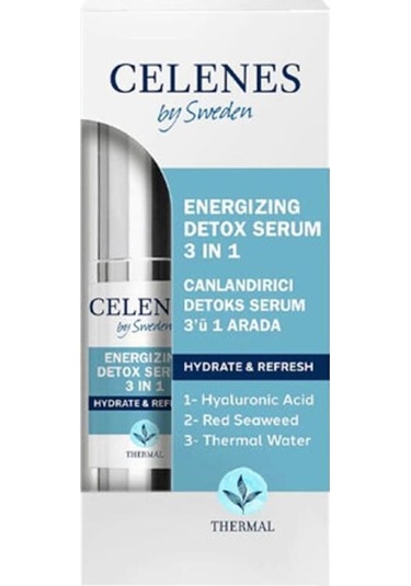 Celenes By Sweden Canlandırıcı Detoks 3'ü 1 Arada Serum 30 ML