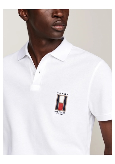 Tommy Hilfiger Erkek Polo Pike T-shirt Beyaz