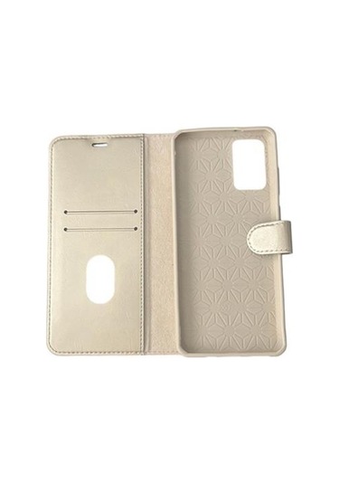 Jopus Galaxy S20 Plus İle Uyumlu Kapaklı Kartlıklı Cüzdanlı Kılıf Gold Gold