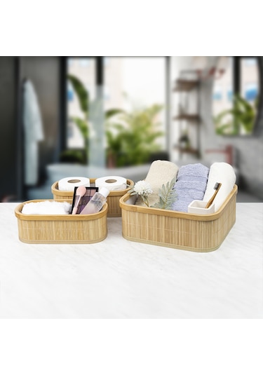 Decolove Bambu Çok Amaçlı Üçlü Organizer